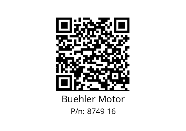   Buehler Motor 8749-16