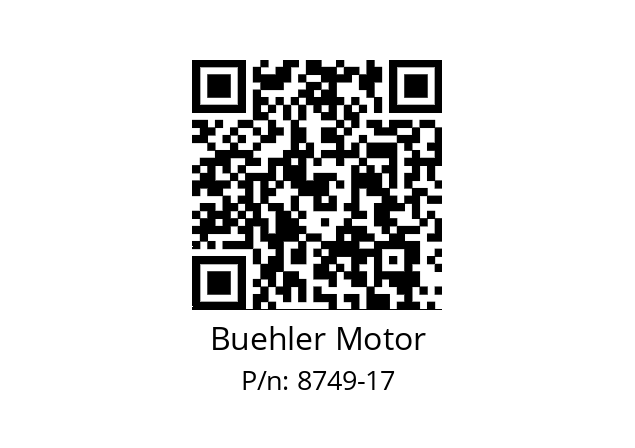   Buehler Motor 8749-17