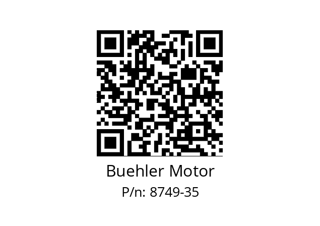   Buehler Motor 8749-35