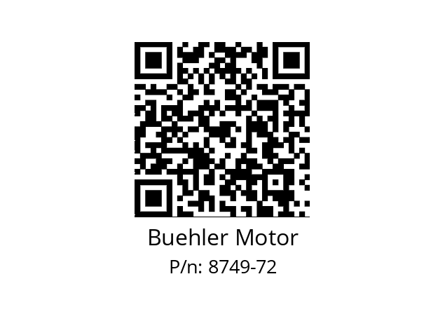   Buehler Motor 8749-72