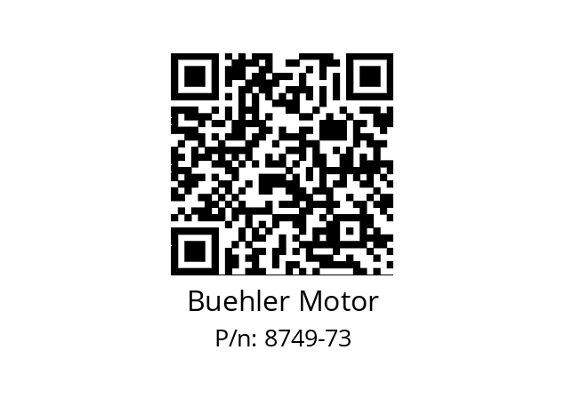   Buehler Motor 8749-73