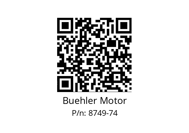   Buehler Motor 8749-74