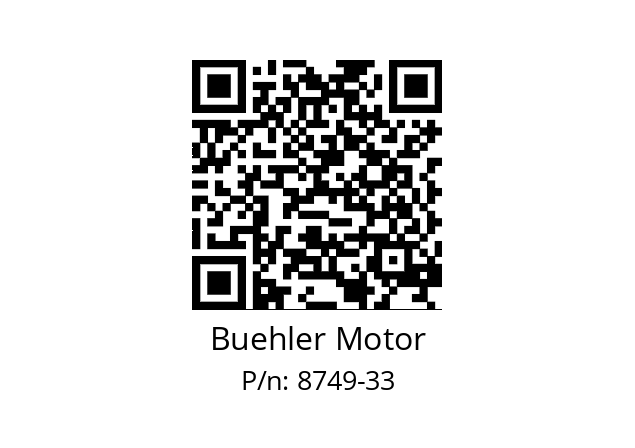   Buehler Motor 8749-33