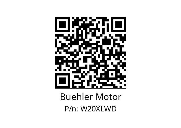   Buehler Motor W20XLWD