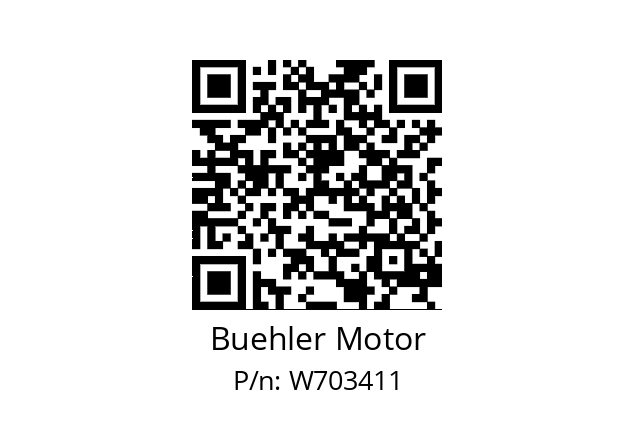   Buehler Motor W703411