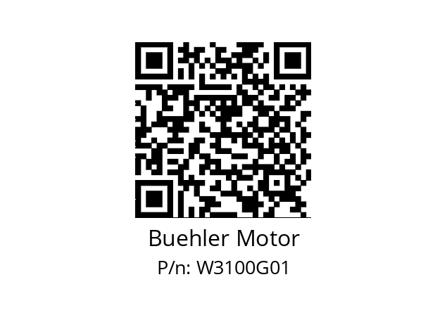   Buehler Motor W3100G01