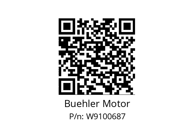   Buehler Motor W9100687