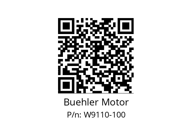   Buehler Motor W9110-100