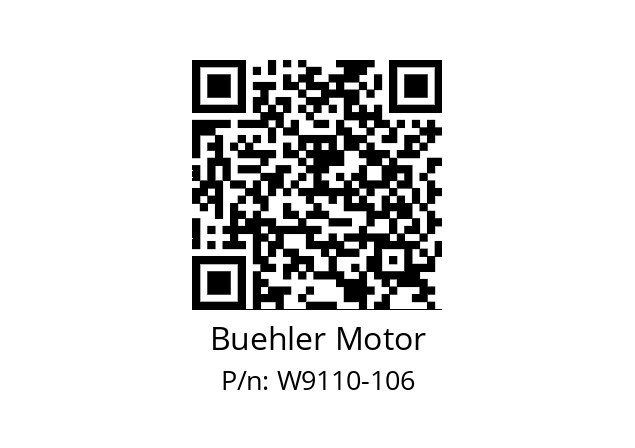   Buehler Motor W9110-106