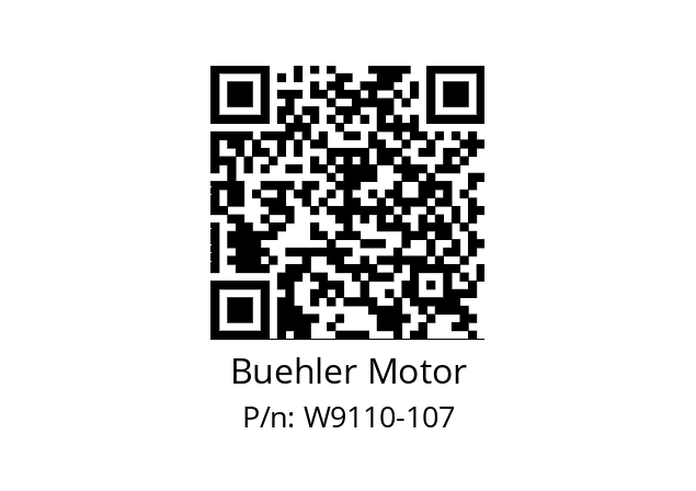   Buehler Motor W9110-107