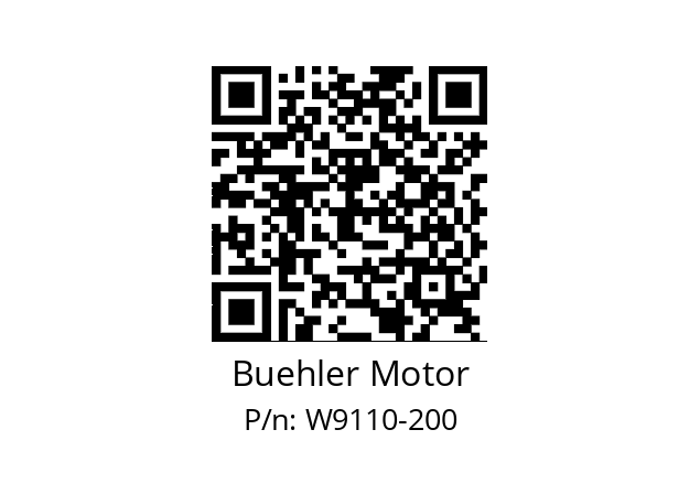   Buehler Motor W9110-200