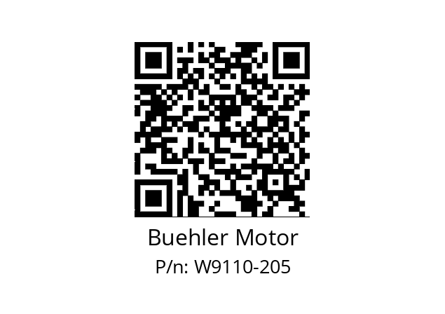   Buehler Motor W9110-205