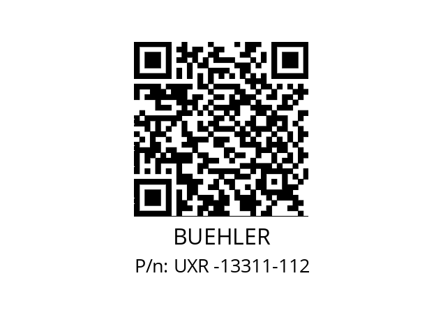   BUEHLER UXR -13311-112