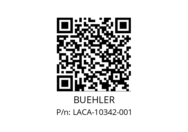   BUEHLER LACA-10342-001