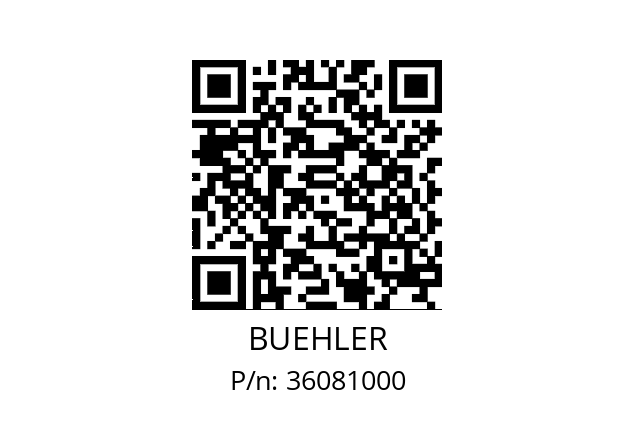   BUEHLER 36081000