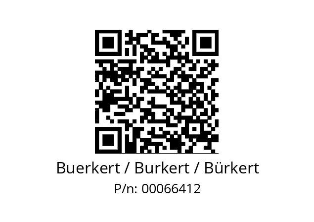   Buerkert / Burkert / Bürkert 00066412