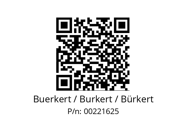   Buerkert / Burkert / Bürkert 00221625