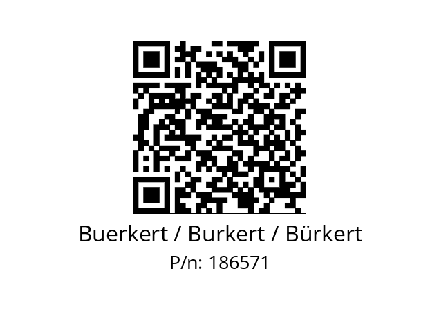   Buerkert / Burkert / Bürkert 186571