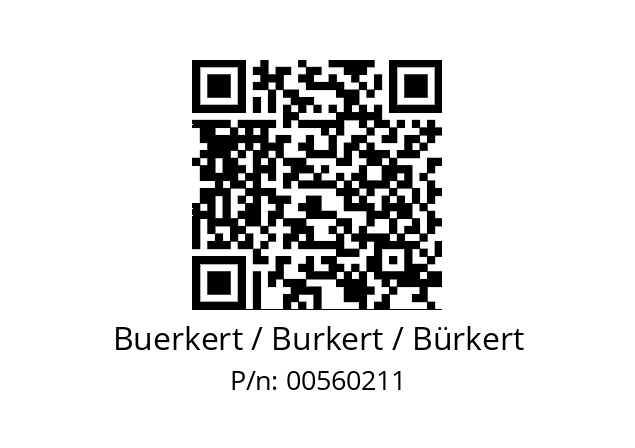   Buerkert / Burkert / Bürkert 00560211