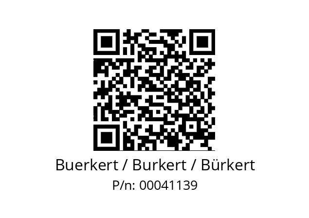   Buerkert / Burkert / Bürkert 00041139