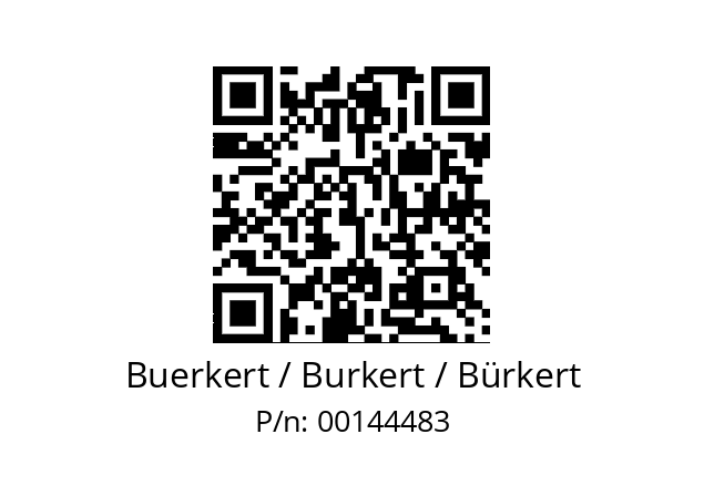   Buerkert / Burkert / Bürkert 00144483