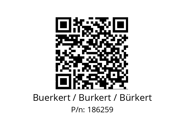   Buerkert / Burkert / Bürkert 186259