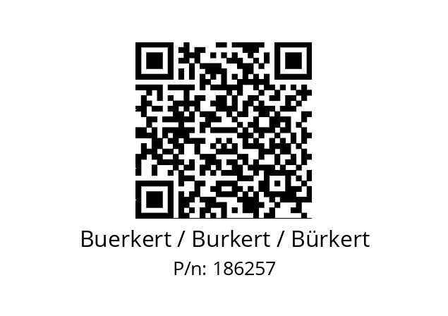   Buerkert / Burkert / Bürkert 186257