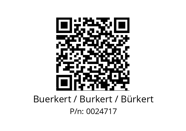   Buerkert / Burkert / Bürkert 0024717