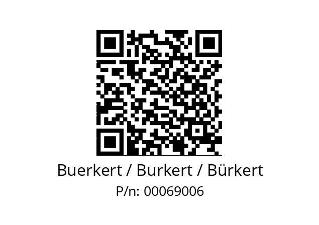   Buerkert / Burkert / Bürkert 00069006