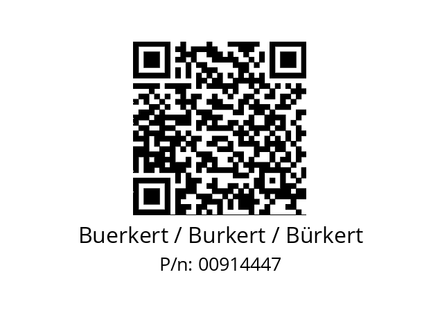   Buerkert / Burkert / Bürkert 00914447