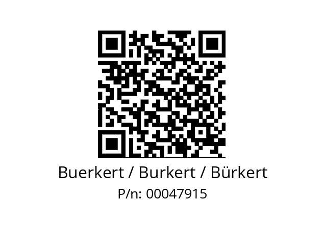   Buerkert / Burkert / Bürkert 00047915