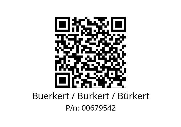   Buerkert / Burkert / Bürkert 00679542