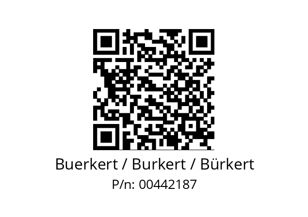   Buerkert / Burkert / Bürkert 00442187