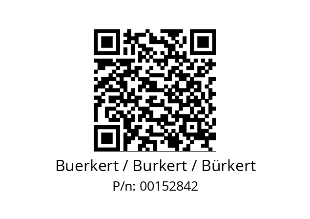   Buerkert / Burkert / Bürkert 00152842