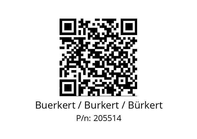   Buerkert / Burkert / Bürkert 205514