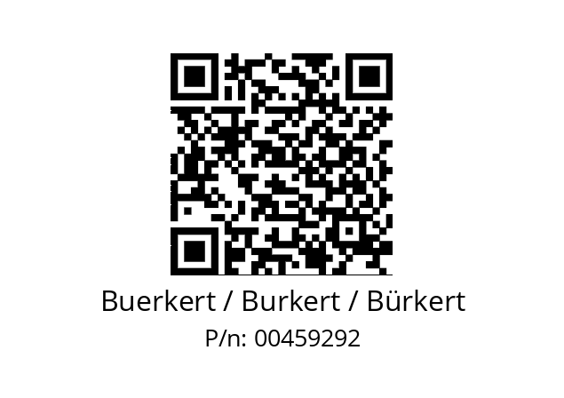   Buerkert / Burkert / Bürkert 00459292