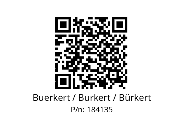   Buerkert / Burkert / Bürkert 184135