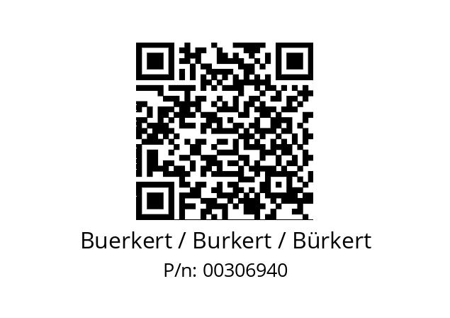   Buerkert / Burkert / Bürkert 00306940