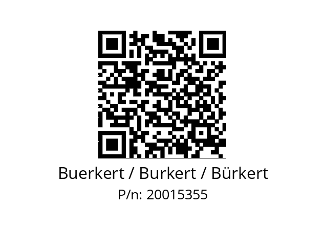   Buerkert / Burkert / Bürkert 20015355