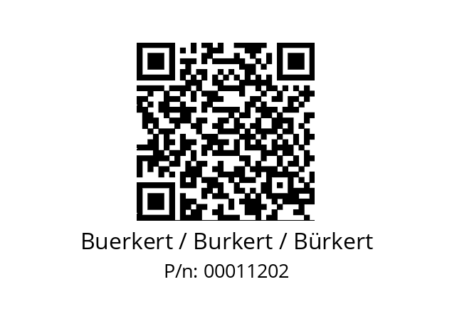   Buerkert / Burkert / Bürkert 00011202