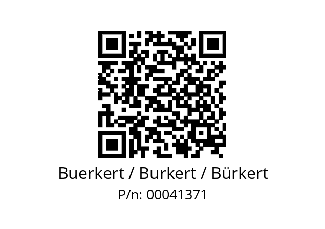   Buerkert / Burkert / Bürkert 00041371