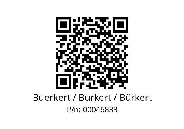   Buerkert / Burkert / Bürkert 00046833