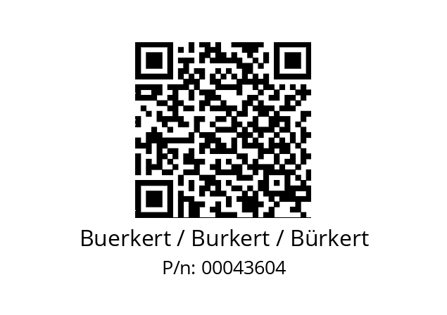   Buerkert / Burkert / Bürkert 00043604