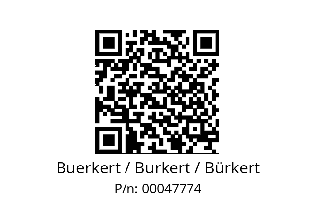   Buerkert / Burkert / Bürkert 00047774