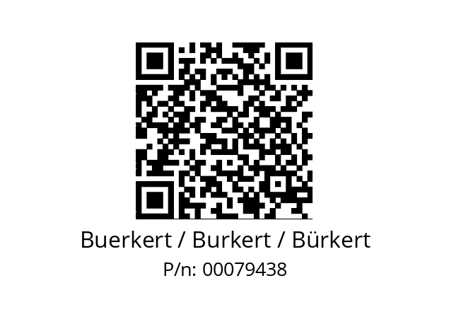   Buerkert / Burkert / Bürkert 00079438