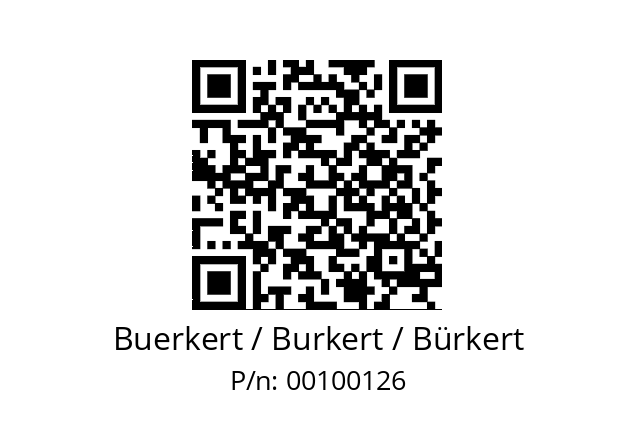   Buerkert / Burkert / Bürkert 00100126