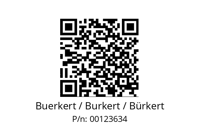   Buerkert / Burkert / Bürkert 00123634