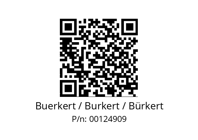   Buerkert / Burkert / Bürkert 00124909