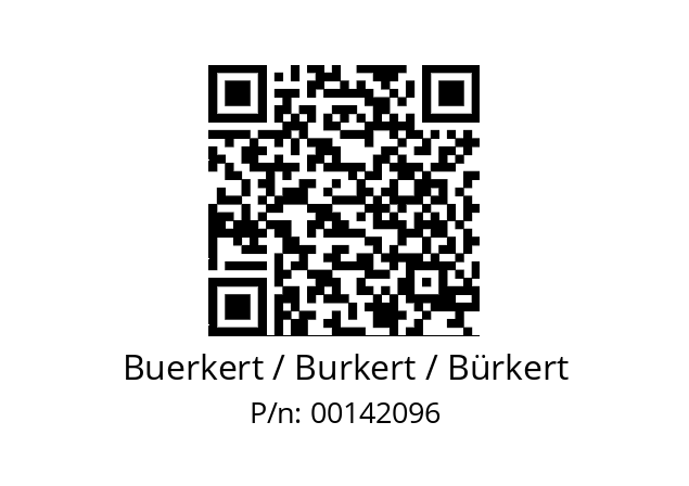   Buerkert / Burkert / Bürkert 00142096