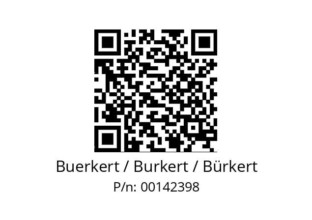   Buerkert / Burkert / Bürkert 00142398